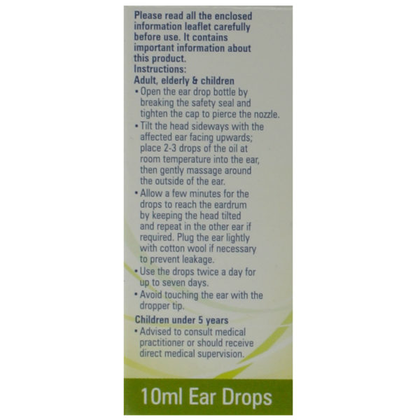 ear wax drops olive oil side box 1